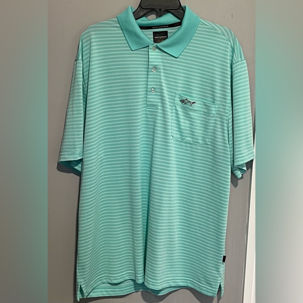 Greg Norman for Tasso Elba Five Iron Dry Performance Golf Polo Size XL